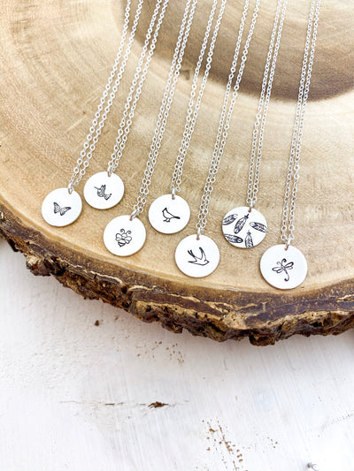 Create Your Own Disc Necklace with Initials & Symbols