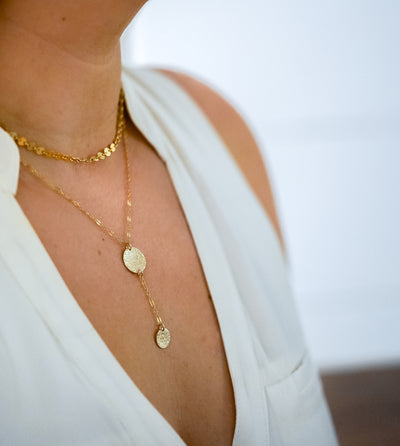 Dappled Disc Necklace (The Seth Necklace)