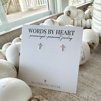 Simple Cross Post Earrings