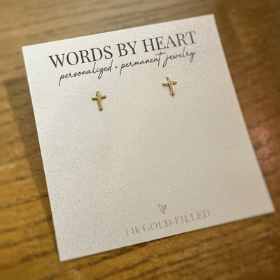 Simple Cross Post Earrings