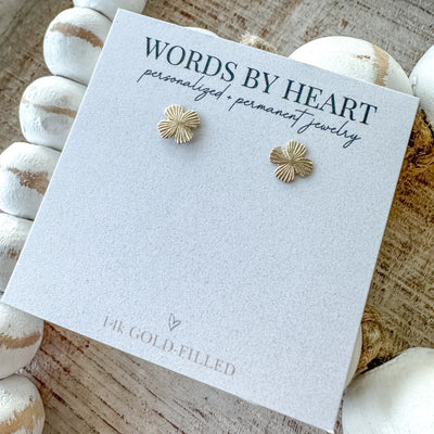 Gold-Filled Clover Earrings