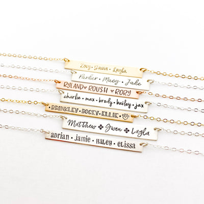 Best-Selling ✨ Personalized Bar Necklace ✨