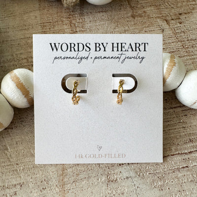 1/2” Woven Hoop Earrings