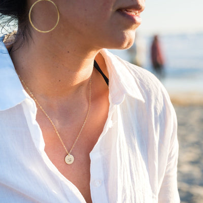 The Happy Heifer - Dainty Cow Disc Necklace