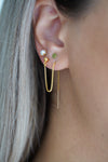 Dreamweaver 2-in-1 Box Chain Threader Earrings