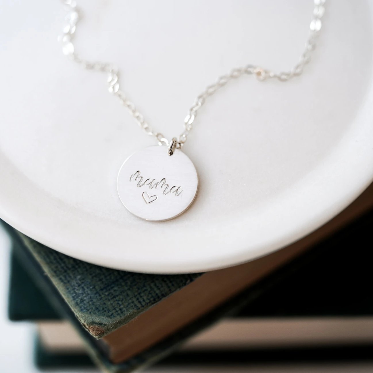 Minimalist Mama Dainty Disc Necklace