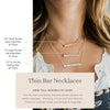 Celestial Sky Personalized Bar Necklace