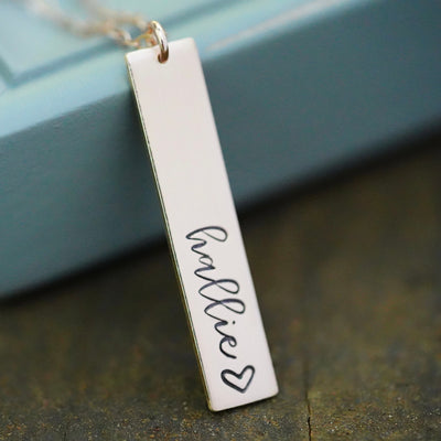 Personalized Vertical Name Necklace