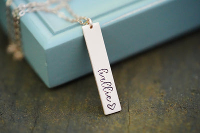 Personalized Vertical Name Necklace