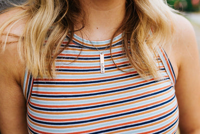 Personalized Vertical Name Necklace