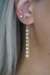 Sequin Chain Threader Earrings